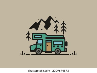 Einfacher Campingwagen-Campingdesign