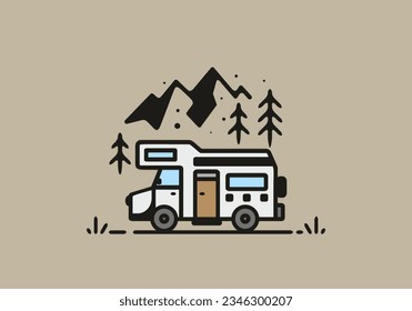 Einfacher Campingwagen-Campingdesign