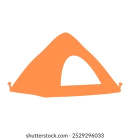 Simple camping tent illustration design