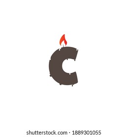 
Simple candle font logo design,  Minimal Line Letter Initial C Logo Design Template. Vector Logo Illustration. Unique modern elegant luxurious artistic. eps 10 editable inspirations