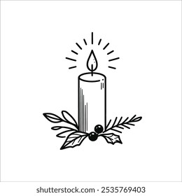 Dibujo de línea de vela simple
Silueta de vela minimalista en una línea
