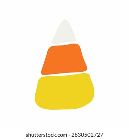 Simple Candy Corn Vector Illustration