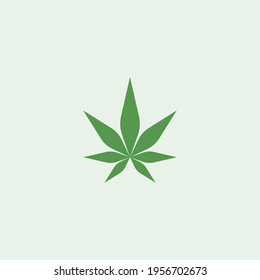 simple cannabis leaf vector illustration