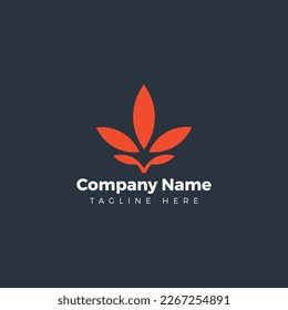 Simple Cannabis Logo Design Template