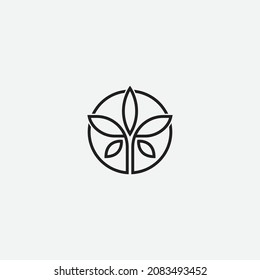 Simple Cannabis Logo Template. Best for Logo or Icon.