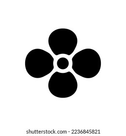 simple canola flower icon or canola flower icon vector on white background. Best Canola Flower icon for mobile application and website menu. Canola flower icon isolated vector.