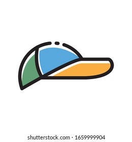 a simple cap image that can be used as icon, symbol, or illustrations.
