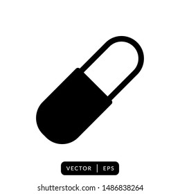 Simple Capsule Icon Vector Design