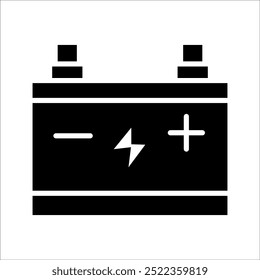 simple car battery vector icon design