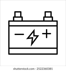 einfache Auto-Batterie, Vektorsymbol-Design
