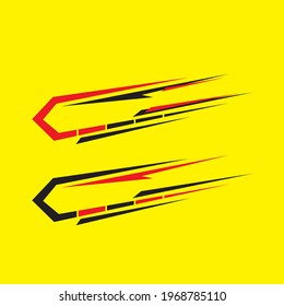 simple car body sticker vector design