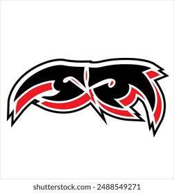 simple car decal from tribal vector
