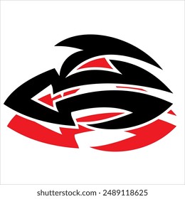 simple car decal in tribal vector art