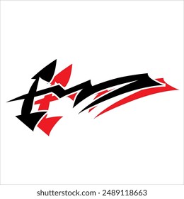 calcomanía de coche simple en el Arte vectorial tribal