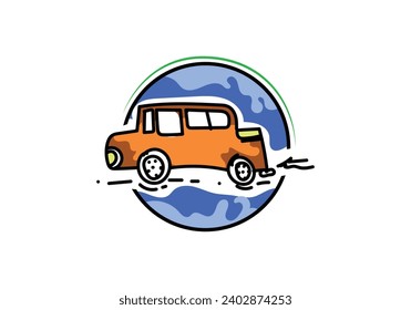 simple car drawing template design