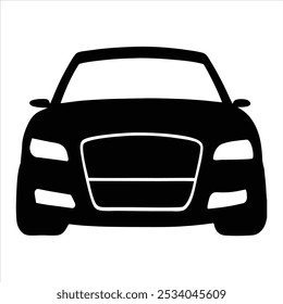 Simple car icon collection isolated. Vehicle, automobile, sedan, van. Transport, car sharing, or delivery concept icons. Flat style vector illustration.
