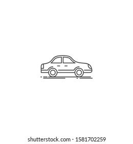 Simple car icon flat design