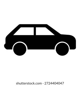 Ícone de carro simples representando transporte e mobilidade