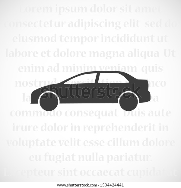 Simple Car Icon Vector. \
