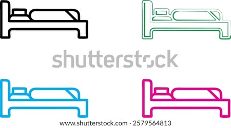 Simple car icons, minimalist vehicle designs, front view automobiles, colorful outline drawings, geometric car shapes, retro style vehicle illustrations, clean line art, compact car silhouettes, styli