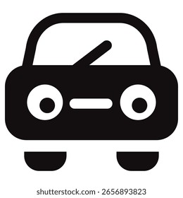 Icono simple de la ilustración del coche� eps 10
