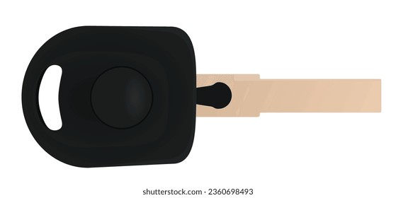 Simple car key. vector illustration