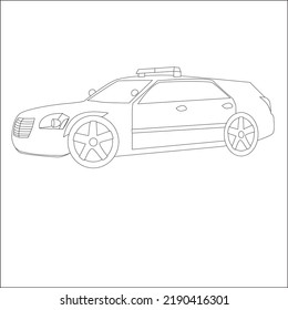 A Simple car Line Arts Design sample 5