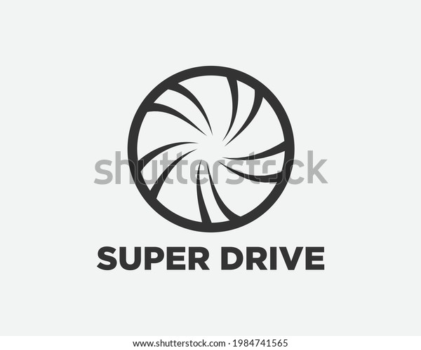 Simple car logo design element. Tire vector\
logotype for company.