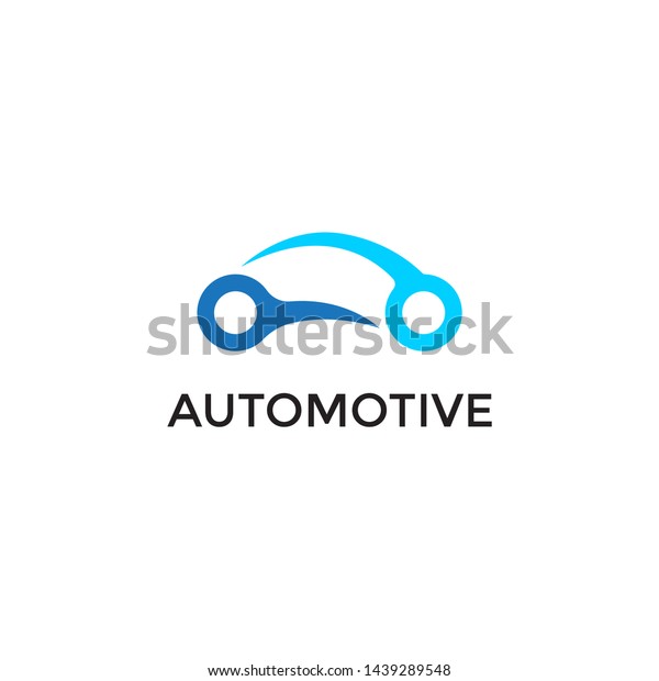 simple car logo vector\
design template