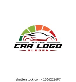 Simple car logo vector line art style for automotive dealer and custom transportation repair. body car silhouette. Vintage modern look, memorable, clean, unique. apply to web, wall, front office, apps