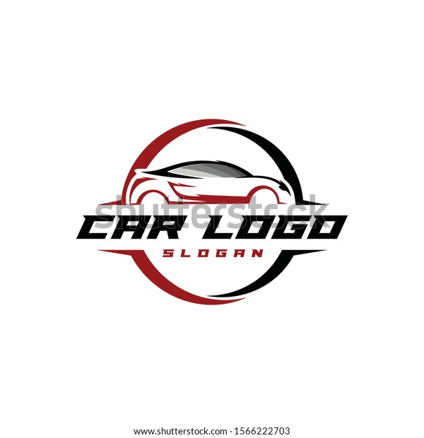 Simple Car Logo Vector Line Art Stock Vector (Royalty Free) 1566222703 ...