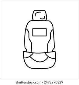 simple car seat vector icon design