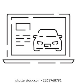 Simple Car Service Related Vector Line Icon. Contains such Icons as Oil, Filter, Steering Wheel, Check List and more. Repair editable Stroke Pixel Perfect