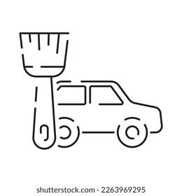 Simple Car Service Related Vector Line Icon. Contains such Icons as Oil, Filter, Steering Wheel, Check List and more. Repair editable Stroke Pixel Perfect