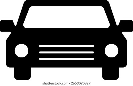 Simple Car Transportation Silhouette Icon