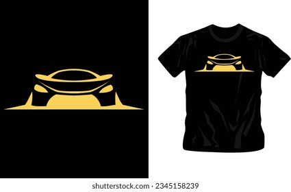 simple car vector t-shirt design editable template