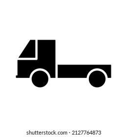simple car vehicle icon in glyph style
