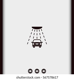 Simple car wash icon.