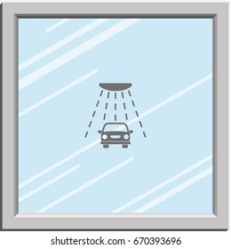 Simple car wash icon.
