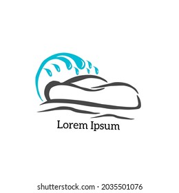 Diseño de plantilla de logotipo de lavado de coches sencillo