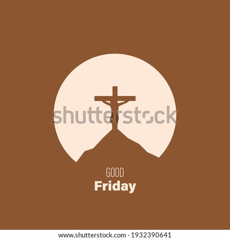 A simple card invitation, post card, banner, wallpaper, template, background and many more for good friday vector design.