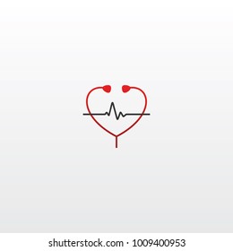 Simple cardiology logo