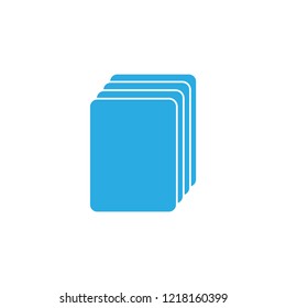 simple cards 3d flat symbol vector