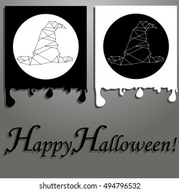 Simple Cards with Witch Hat for Halloween