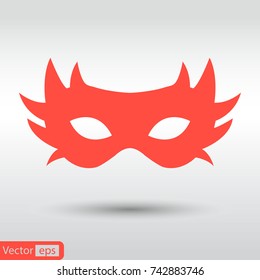 simple carnaval mask icon