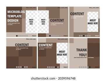 Simple carousel and microblog design idea.  Easy to edit with vector file. Can use for your creative content. Especially for social media content