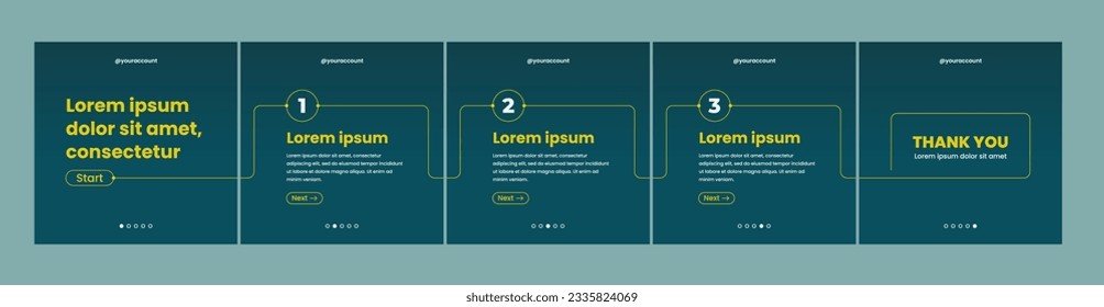 plantilla simple de carrusel o microblog para publicaciones en medios sociales