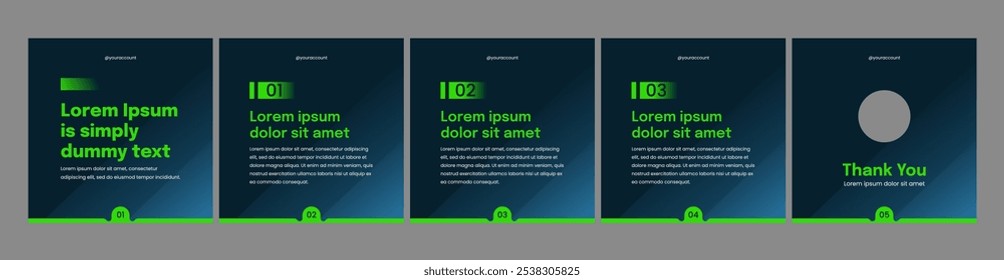 simple carousel or microblog template for social media posts