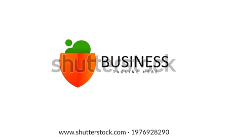 Simple carrot logo concept for business needs. Carrot logo vector.