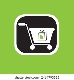 Simple cart vector and illustration